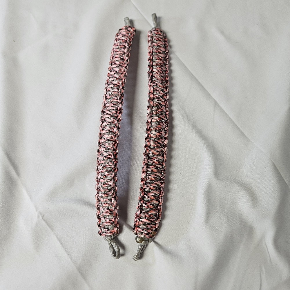 Pink Camo 550 Paracord Headrest Handles